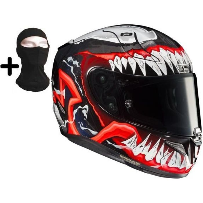 HJC Casque moto intégral- Rpha11 Venom II + cagoule