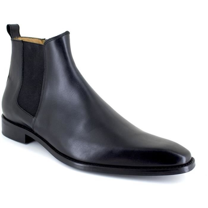 Chaussures bottines cuir homme
