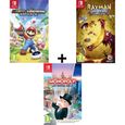 Pack de 3 Jeux Switch : Mario Lapins Crétins + Rayman Legends Def. Ed. + Monopoly (Codes de téléchargement dans la boîte)-0