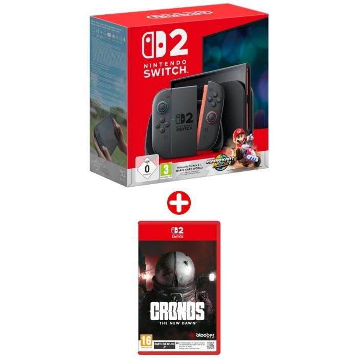 Pack Nintendo : Console Nintendo Switch 2 + Mario Kart World (Code) + Cronos: The New Dawn