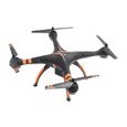Drone PNJ URANOS avec caméra amovible et radio-commande avec support smartphone - Noir et Orange-2