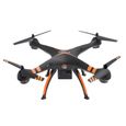 Drone PNJ URANOS avec caméra amovible et radio-commande avec support smartphone - Noir et Orange-3