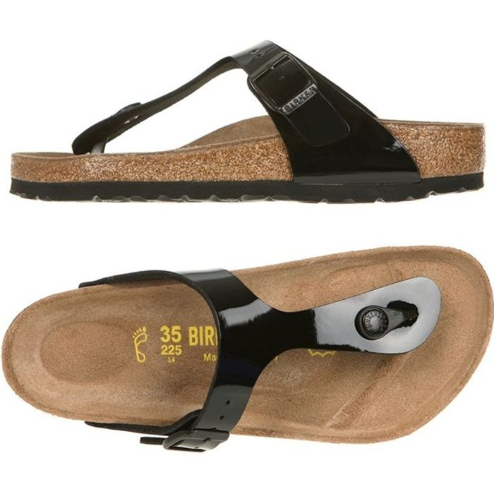 BIRKENSTOCK Nu-pieds Gizeh Noir Femme