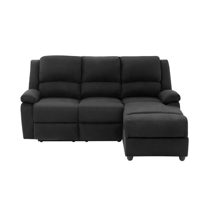 Relax Canape De Relaxation D Angle Droit 3 Places Microfibre
