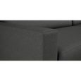 Canapé d'angle réversible 3 places BOB - Tissu gris anthracite - Contemporain - L 197 x P 138 cm-3