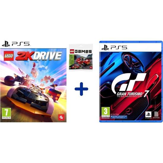 Pack PS5 : Gran Turismo 7 + LEGO 2K Drive + Bonus