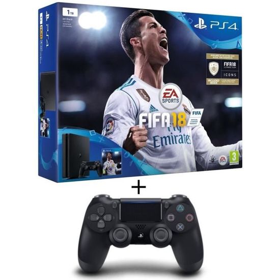 Playstation ps4 slim 1to + 5 jeux - Consoles