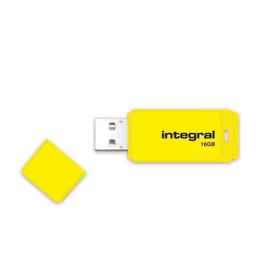 Integral clé USB Neon jaune 16 Go
