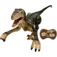 Dinosaure de simulation télécommandé - LEXIBOOK - Velociraptor 45 cm - Mouvements articulés - Effets lumineux - Sons de rugissement-0