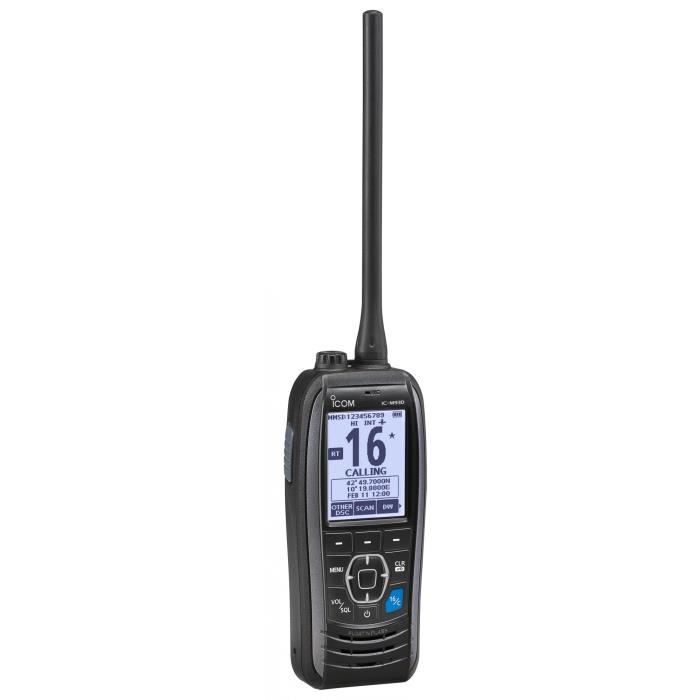 ICM93D EURO VHF Portable Marine ASN GPS 5W Noir Cdiscount Sport
