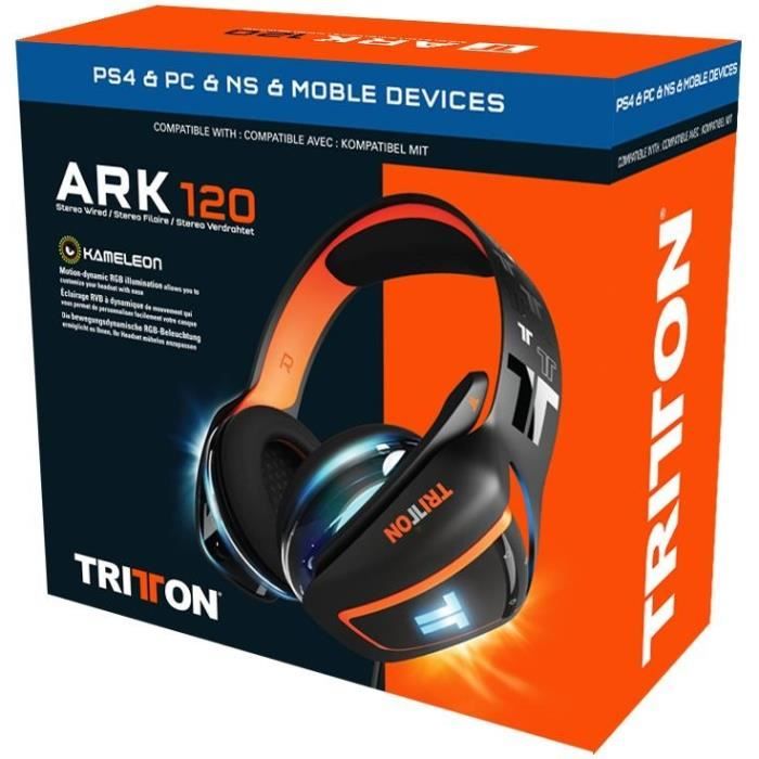 TRITTON ARK 120 - Casque gaming noir RVB - PS4, Xbox One, Switch