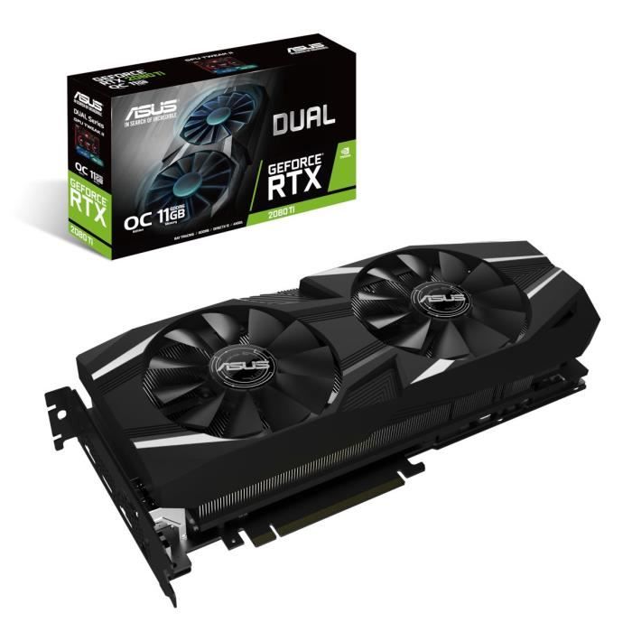 ASUS Carte Graphique GeForce RTX 2080 Ti Dual O11G 11 Go Cdiscount Informatique