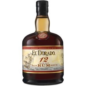 RHUM El Dorado - Rhum vieux - 12 ans - 40%vol - 70cl