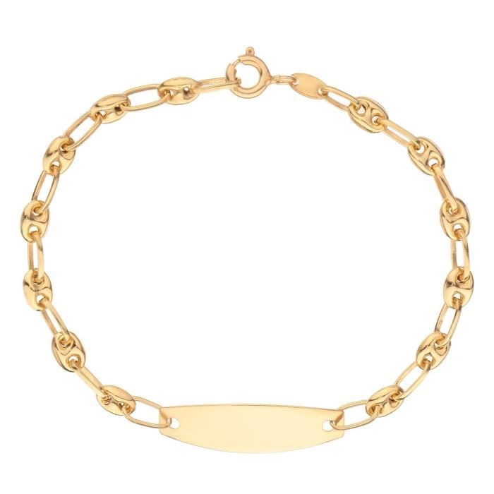 LES BIJOUX DEMMA Bracelet Identité Or Jaune 375° Enfant