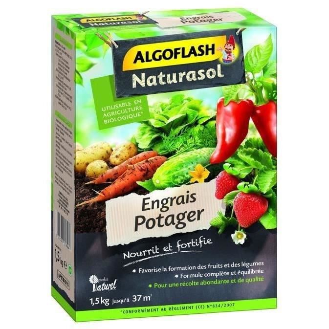 ALGOFLASH NATURASOL Engrais Potager - 1,5 kg