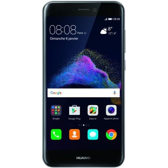 Smartphone HUAWEI P8 Lite 2017 16 Go Noir - Android 7.0 Nougat - Double SIM - Lecteur d'empreintes digitales