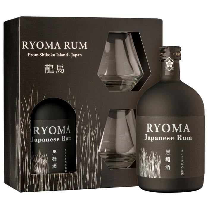 Ryoma - Coffret Rhum 40,0% Vol. 70cl + 2 verres - La cave Cdiscount