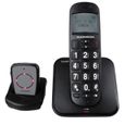 Téléphone sans fil THOMSON CONECTO300 - Appel d'urgence - Compatible aide auditive - Larges touches - Noir-0