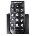 Téléphone sans fil THOMSON CONECTO300 - Appel d'urgence - Compatible aide auditive - Larges touches - Noir-2
