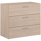 Commode - EASY LIFE - 3 tiroirs - Chêne - 78,2 x 69,3 x 40,8 - PARISOT