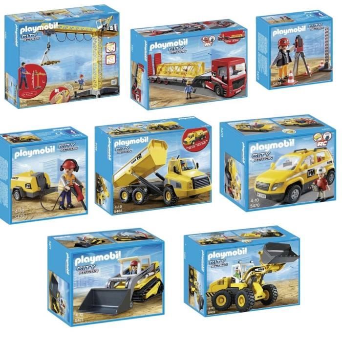 Atelier de chantier transportable - PLAYMOBIL 4043 - 2 personnages -  Nombreux outils de travaux - Cdiscount Jeux - Jouets