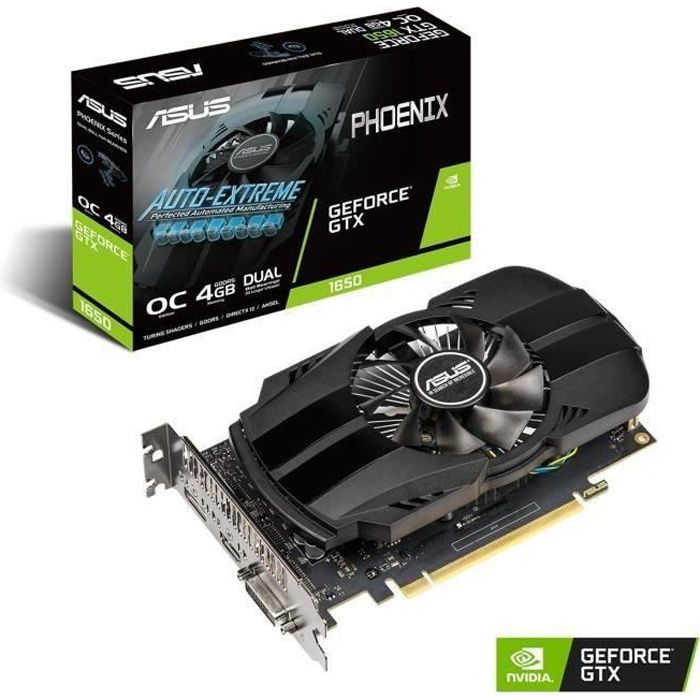 ASUS Carte graphique GeForce GTX 1650 4 Go (PH-GTX1650-O4G)