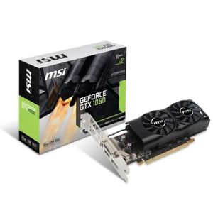MSI Carte graphique GeForce® GTX 1050 2GT LP - 2Go - GDDR5 MSI Carte graphique GeForce® GTX 1050 2GT LP - 2Go - GDDR5