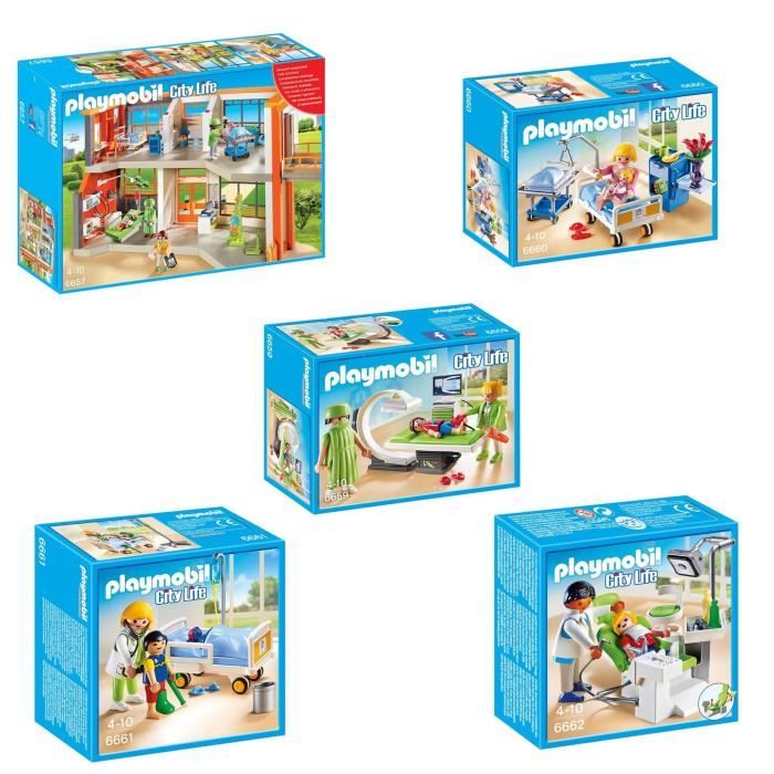 PLAYMOBIL Pack L'Hôpital Pédiatrique 1 - Cdiscount Jeux - Jouets