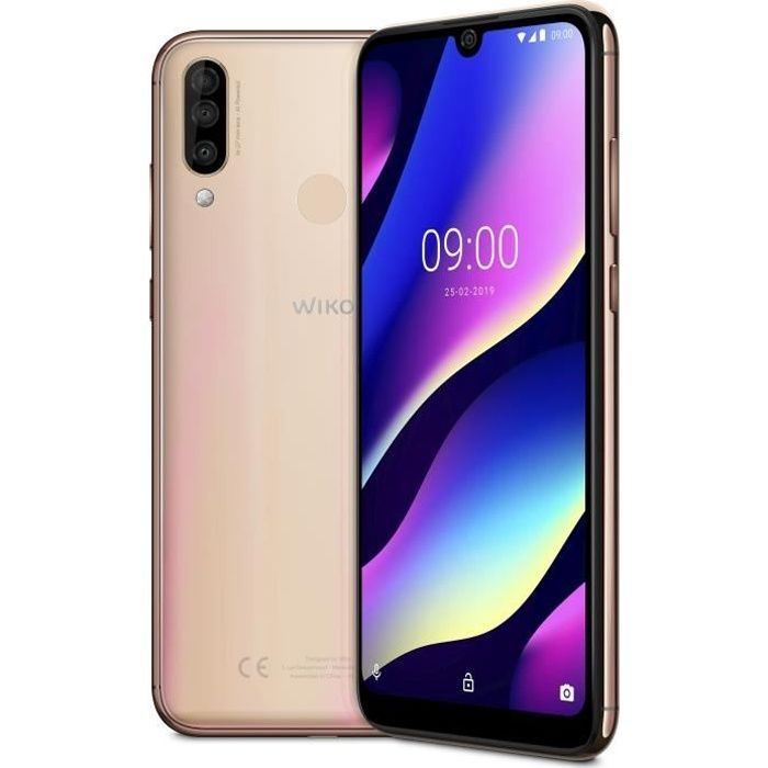 Vente Téléphone portable WIKO View 3 Blush Gold 64 Go pas cher Vente Téléphone portable WIKO View 3 Blush Gold 64 Go pas cher