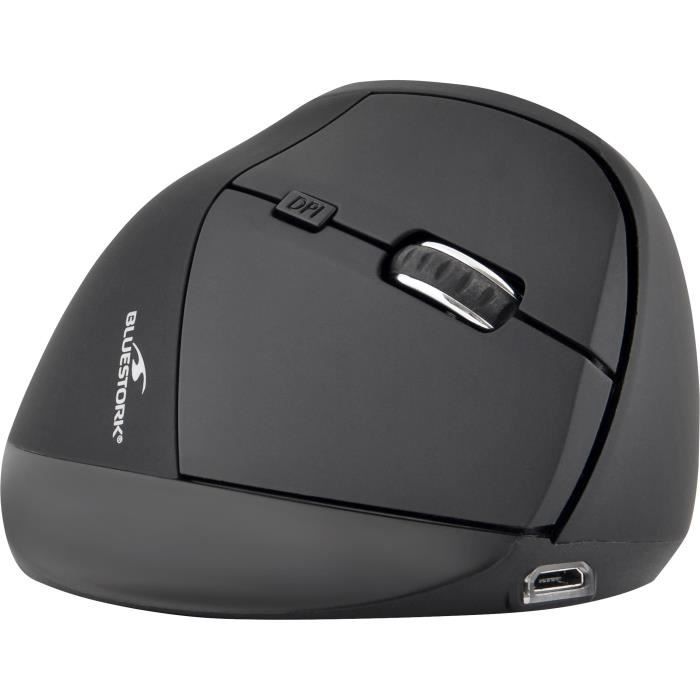 Souris ergonomique - Sans fil - Bluestork - Optique - 1 200 dpi - 6 Boutons - PC / MAC