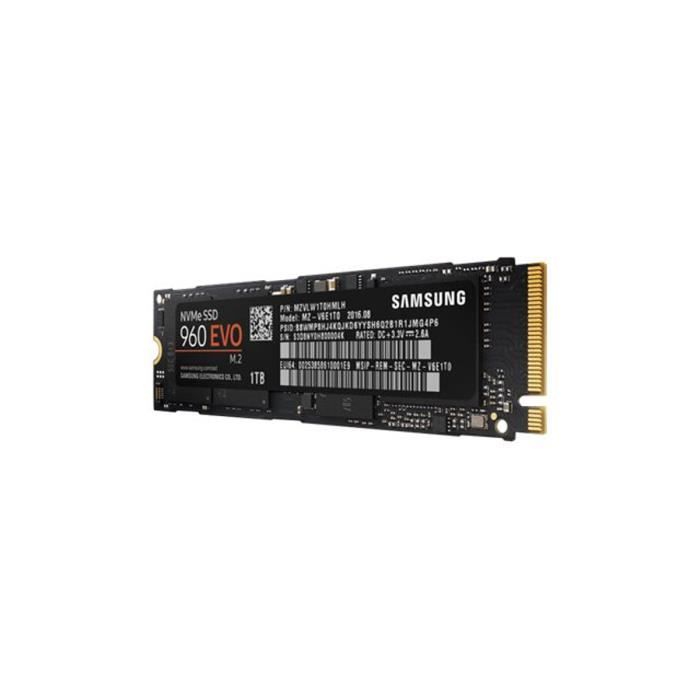 Samsung SSD 960 EVO 1 To M.2 Type 2280 Cdiscount Informatique