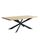 Table salle a manger bois et metal