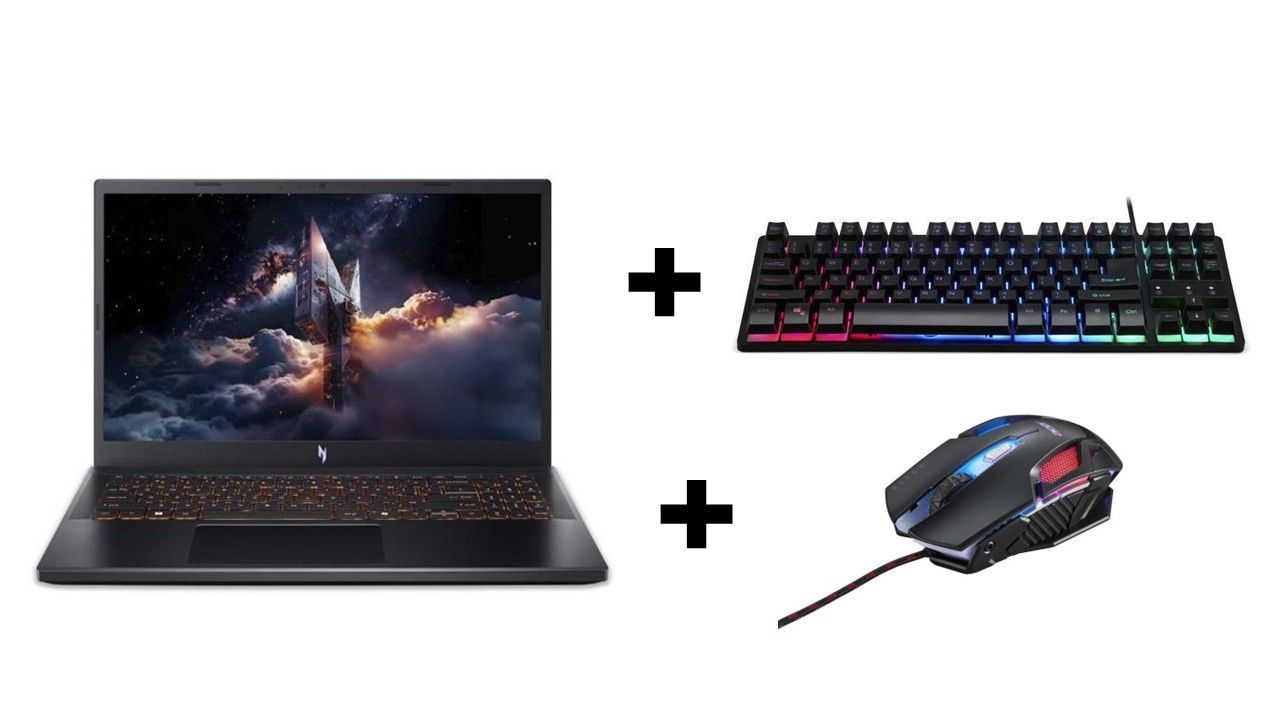 PC Portable Gamer ACER Nitro V 15 ANV15-52-50K6 -Win 11 -156 FHD IPS 165Hz -RTX 5050 -Core i5-13420H -16Go+Clavier & Souris Gamer