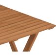 Set bistrot en bois d'acacia FSC - Composé d'une table carrée et de 2 chaises pliables-8
