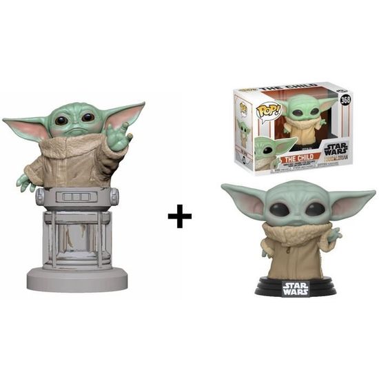 Figurine The Child Baby Yoda Star Wars 20cm - Peluche Parlante Sons - Accessoires The Mandalorian