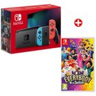 Pack Nintendo : Console Nintendo Switch • Bleu Néon & Rouge Néon + Everybody 1-2-Switch!