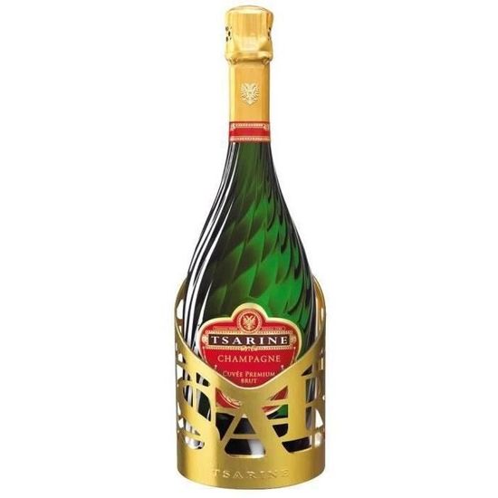 Champagne Tsarine Cuvée Premium avec photophore doré - 75 cl