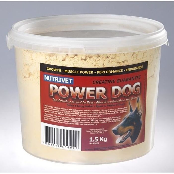 POWER DOG Complément alimentaire pour chiens sportifs 1,5 kg