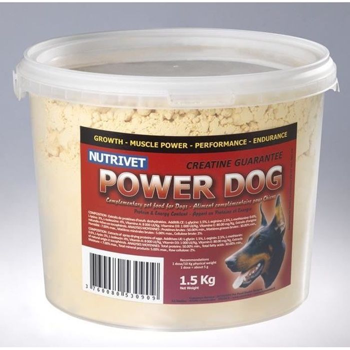 POWER DOG Complément alimentaire pour chiens sportifs 1 5 kg POWER DOG Complément alimentaire pour chiens sportifs 1 5 kg