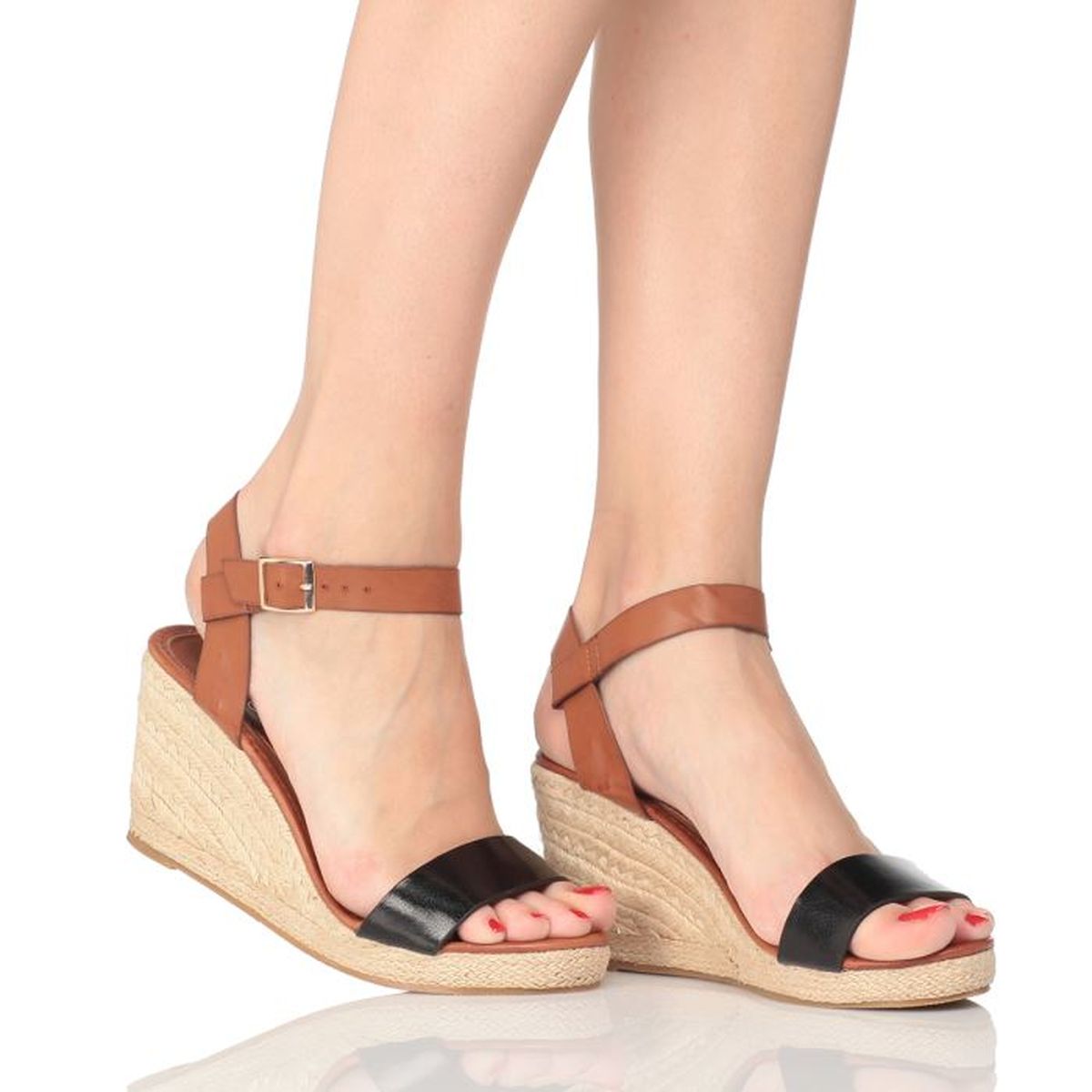 nu-pieds Bestelle Femme Sandales compensées Bestelle Femme Sandales compensées Bestelle Femme Femme Chaussures Bestelle Femme Sandales Sandales compensées BESTELLE 40 noir 