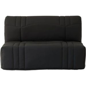BZ Banquette BZ DREAM - Tissu 100% Coton noir - Couchage 140x190 cm - 2 places - Confort moelleux