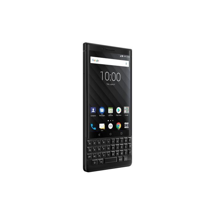 Vente Téléphone portable BLACKBERRY KEY2 Noir 128 Go pas cher Vente Téléphone portable BLACKBERRY KEY2 Noir 128 Go pas cher