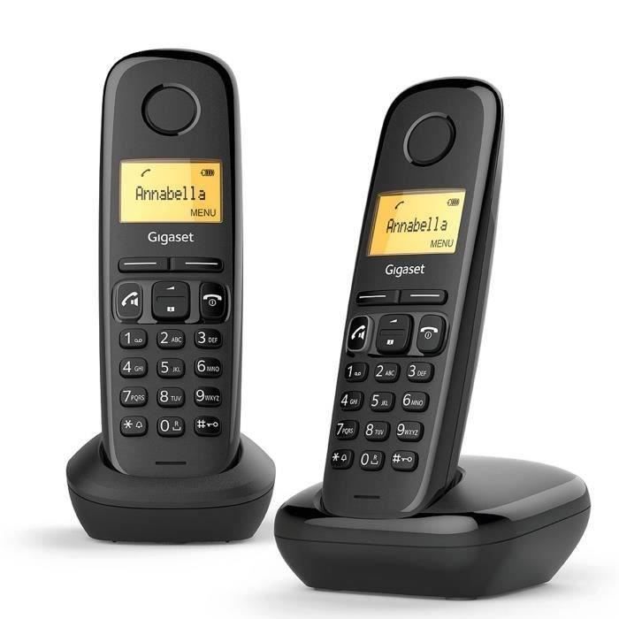 Gigaset C575 Duo Noir - Téléphone fixe sans fil Gigaset sur