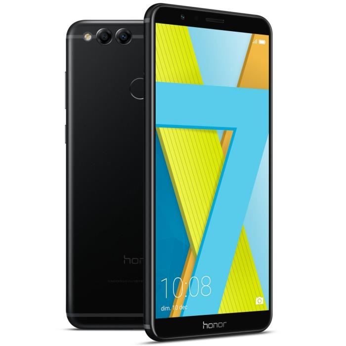 Vente Téléphone portable HONOR 7X Noir 64 Go pas cher Vente Téléphone portable HONOR 7X Noir 64 Go pas cher