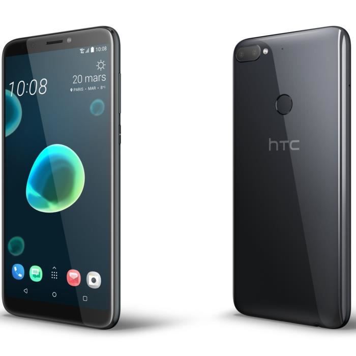 Vente T&eacute;l&eacute;phone portable HTC Desire 12+ Noir pas cher