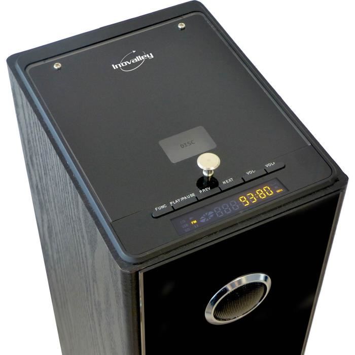 Chaine HiFi INOVALLEY HP49CD - Tour de son Bluetooth - Lecteur CD et