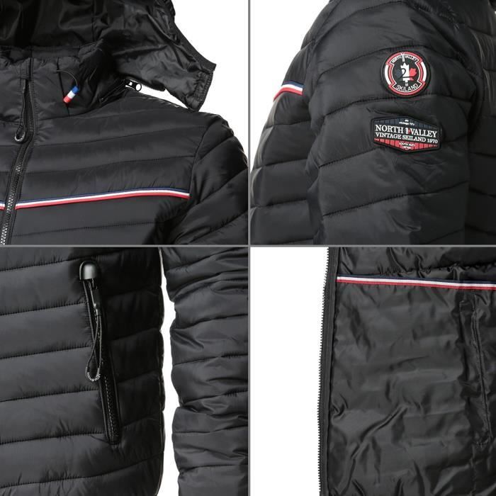 NORTHVALLEY Doudoune fine Homme Merry Noir Noir Cdiscount Sport