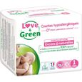 LOVE AND GREEN Couches Pack 1 Mois - Taille 1 - 230 Couches-0