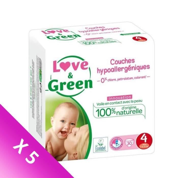 Love And Green Couches Pack 1 Mois Taille 4 150 Couches Achat Vente Couche Soldes Sur Cdiscount Des Le 20 Janvier Cdiscount