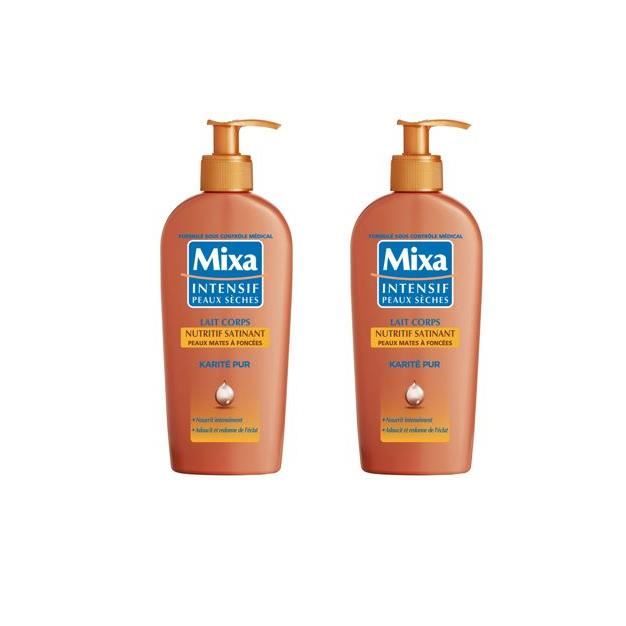 Lot De 2 Mixa Intensifs Peaux Seches Lait Corps Nourissant Effet Soleil Peaux Mates 2x 250 Ml Cdiscount Au Quotidien